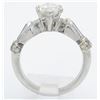 Image 9 : EGL Cert 2.08ctw Diamond and Sapphire Ring - Platinum