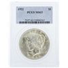 Image 1 : 1922  PCGS MS63 Morgan Silver Dollar