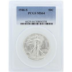 1946-S PCGS MS64 Liberty Walking Half Dollar