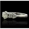 Image 1 : 18KT White Gold 1.27ctw Diamond Ring