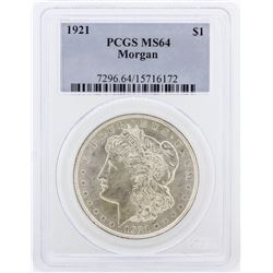 1921 PCGS MS64 Morgan Silver Dollar