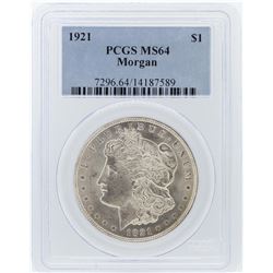 1921 PCGS MS64 Morgan Silver Dollar