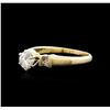 Image 2 : 14KT Yellow Gold 0.58ctw Diamond Ring