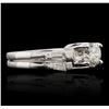 Image 1 : Platinum 0.84ctw Diamond Ring Wedding Set