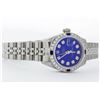 Image 2 : Rolex Stainless Steel Diamond and Sapphire DateJust Ladies Watch