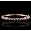 Image 1 : 14KT Rose Gold 2.10ctw Diamond Bracelet