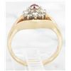 Image 9 : 0.07ct Ruby and Diamond Ring - 14KT Yellow Gold