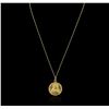 Image 2 : 18KT Yellow Gold Sacred Heart Pendant With Chain