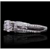 Image 1 : 14KT White Gold 0.61ct Diamond Engagement Ring