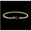 Image 3 : 18KT Yellow Gold 4.98ctw Diamond Tennis Bracelet