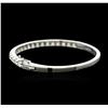 Image 2 : 14KT White Gold 4.22ctw Diamond Bangle Bracelet