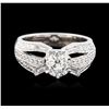 Image 2 : 18KT White Gold 1.45ctw Diamond Ring