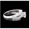 Image 3 : 18KT White Gold 1.45ctw Diamond Ring