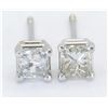 Image 1 : 0.41ctw Diamond Earrings - 14KT White Gold