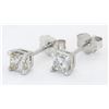 Image 3 : 0.41ctw Diamond Earrings - 14KT White Gold