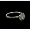 Image 1 : 0.92ctw Diamond Ring - 14KT White Gold