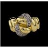Image 2 : 18KT Two-Tone Gold 0.43ctw Diamond Ring