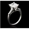 Image 3 : Platinum GIA Certified 3.35ctw Diamond Ring