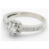 Image 2 : 0.45ctw Diamond Ring -14KT White Gold
