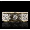 Image 2 : 18KT Yellow Gold 0.45ctw Diamond Ring