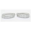 Image 4 : 1.15ctw Diamond Earrings - 10KT  White Gold
