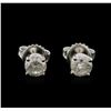 Image 1 : 1.25ctw Diamond Stud Earrings - 14KT White Gold