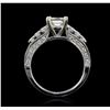Image 3 : 18KT White Gold 1.55ctw Diamond Ring