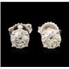 Image 1 : 14KT White Gold 1.98ctw Diamond Stud Earrings
