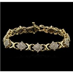 2.00ctw Diamond Bracelet - 10KT Yellow Gold