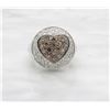 Image 9 : 1.50ctw Brown and White Diamond Ring - 14KT White Gold