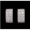 Image 1 : 2.51ctw Diamond Earrings - 18KT White Gold