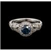 Image 2 : 1.26ctw Fancy Blue Diamond Engagement Ring - 14KT White Gold