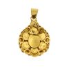 Image 2 : 22KT Yellow Gold 2.54ctw Sapphire and Ruby Pendant