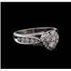 Image 1 : 0.67ctw Diamond Ring - 14KT White Gold