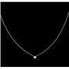 Image 2 : 0.09ct Diamond Necklace - 14KT Yellow Gold