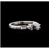 Image 1 : 0.69ctw Diamond Ring - Platinum