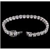 Image 3 : 10.50ctw Diamond Tennis Bracelet - 18KT White Gold