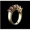 Image 3 : 3.48ctw Ruby Ring - 14KT Yellow Gold