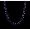 Image 2 : 651.62ctw Amethyst Bead Necklace