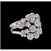 Image 1 : 14KT White Gold 0.86ctw Diamond Ring