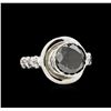 Image 2 : 14KT White Gold 2.72ct Black & White Diamond Ring