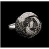 Image 1 : 2.34ctw Black Diamond Ring - 14KT White Gold
