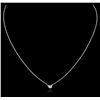 Image 2 : 14KT White Gold 0.14ct Diamond Necklace