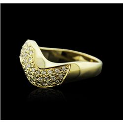 14KT Yellow Gold 0.45ctw Diamond Ring