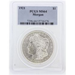 1921 PCGS MS64 Morgan Silver Dollar