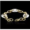 Image 3 : 14KT Two-Tone Gold Fashion Bracelet