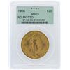 Image 1 : 1908 PCGS MS63 $20 No Motto St. Gaudens Double Eagle Gold Coin