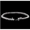 Image 3 : 2.80ctw Diamond Tennis Bracelet - 14KT White Gold