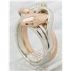 Image 6 : Tiffany & Co. 0.02ctw Diamond Snake Ring - Rose Gold and Platinum
