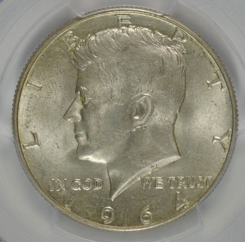 1964D KENNEDY HALF DOLLAR MS63 RARE QDO FS 105